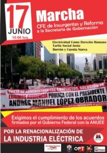 Marcha junio MNU